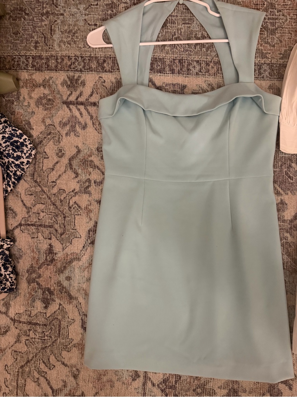 French Connection Light Blue Sleeveless Sheath Dress
